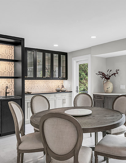 Custom kitchen and dining space, Holmdel NJ